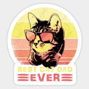 Best Cat Dad Ever Sticker